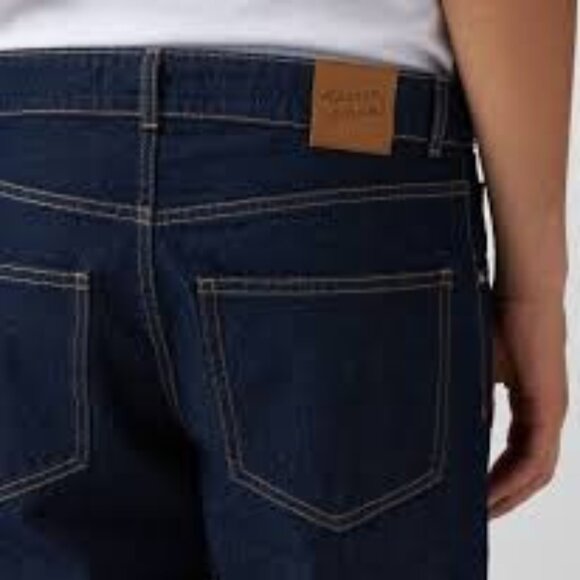 MAISON KITSUNÉ Indigo Denim Tapered Designer's Jeans Men's size 31 - Picture 2 of 9